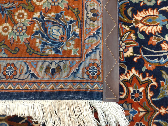 黃金週特價 50% OFF] Saluk 波斯地毯，藍色 290 x 197 厘米，優雅、華麗、奢華 第8張的照片
