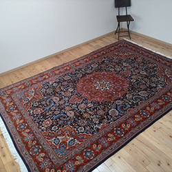 黃金週特價 50% OFF] Saluk 波斯地毯，藍色 290 x 197 厘米，優雅、華麗、奢華 第2張的照片