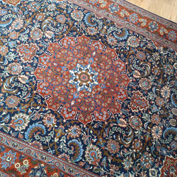 黃金週特價 50% OFF] Saluk 波斯地毯，藍色 290 x 197 厘米，優雅、華麗、奢華 第6張的照片