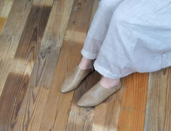 手作りの靴 本革 カジュアルフラットシューズ レディース靴 履きやすい 母の日 パンプス 14枚目の画像