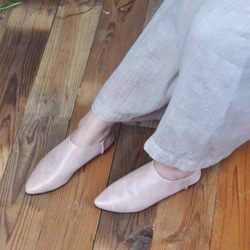 手作りの靴 本革 カジュアルフラットシューズ レディース靴 履きやすい 母の日 パンプス 13枚目の画像