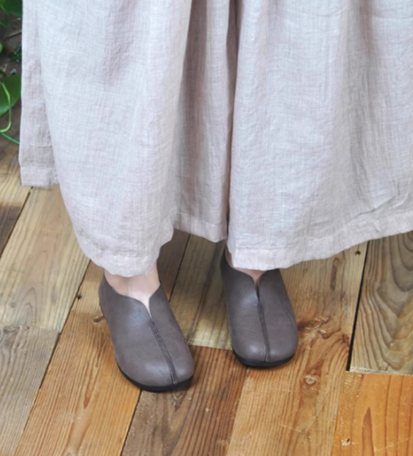 手作りの靴 パンプス　母の日　本革 カジュアルフラットシューズ レディース靴 履きやすい 10枚目の画像