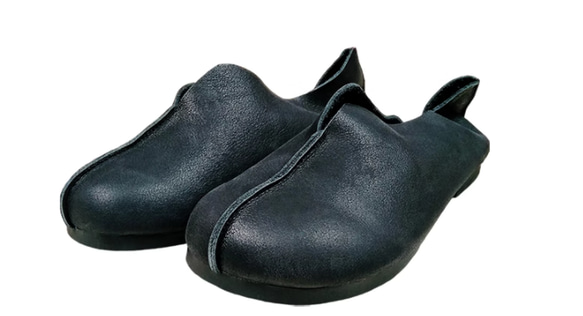 手作りの靴 パンプス　母の日　本革 カジュアルフラットシューズ レディース靴 履きやすい 2枚目の画像