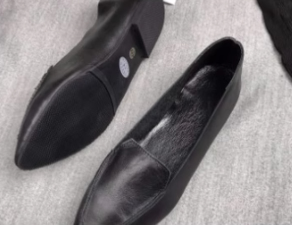 手作りの靴 スパイクシューズ　パンプス　母の日　本革 カジュアルフラットシューズ レディース靴 履きやすい 16枚目の画像