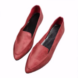 手作りの靴 スパイクシューズ　パンプス　母の日　本革 カジュアルフラットシューズ レディース靴 履きやすい 5枚目の画像