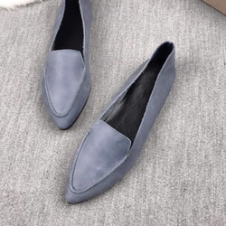 手作りの靴 スパイクシューズ　パンプス　母の日　本革 カジュアルフラットシューズ レディース靴 履きやすい 8枚目の画像