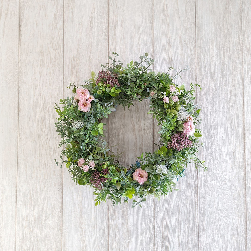 グリーンとミニバラのリース 4,050円