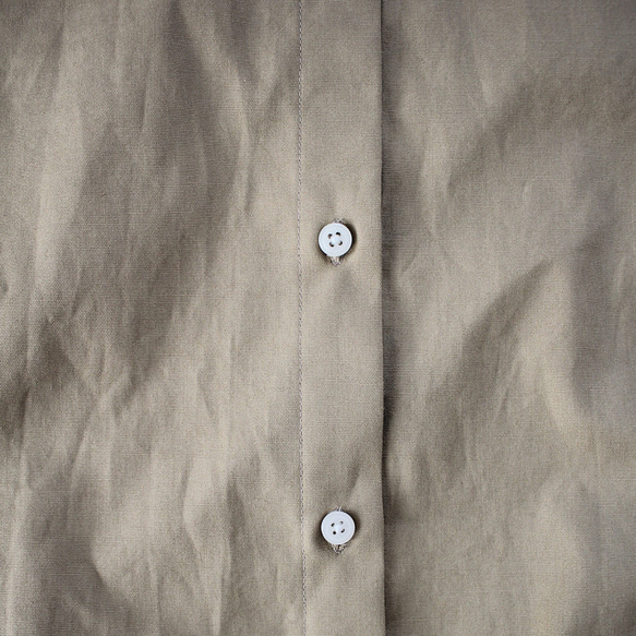 受注生産　サイズ＆カラーが選べるコットンポプリンオーバーサイズメンズライク半袖シャツ 8枚目の画像