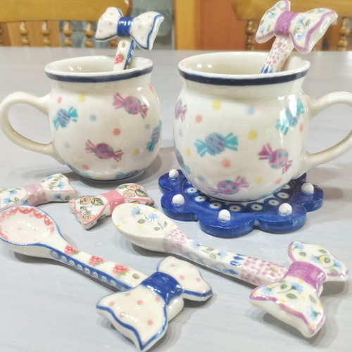 人気商品】ポーリッシュポタリー/キャンディー＆ドット柄（ポー