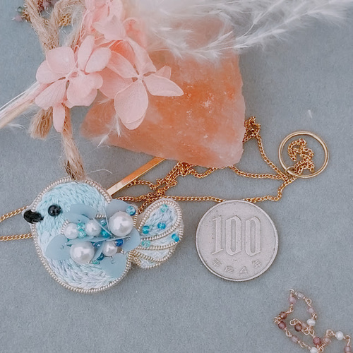 APROSIO＆CO 鳥のビーズブローチ 青い鳥のブローチキット