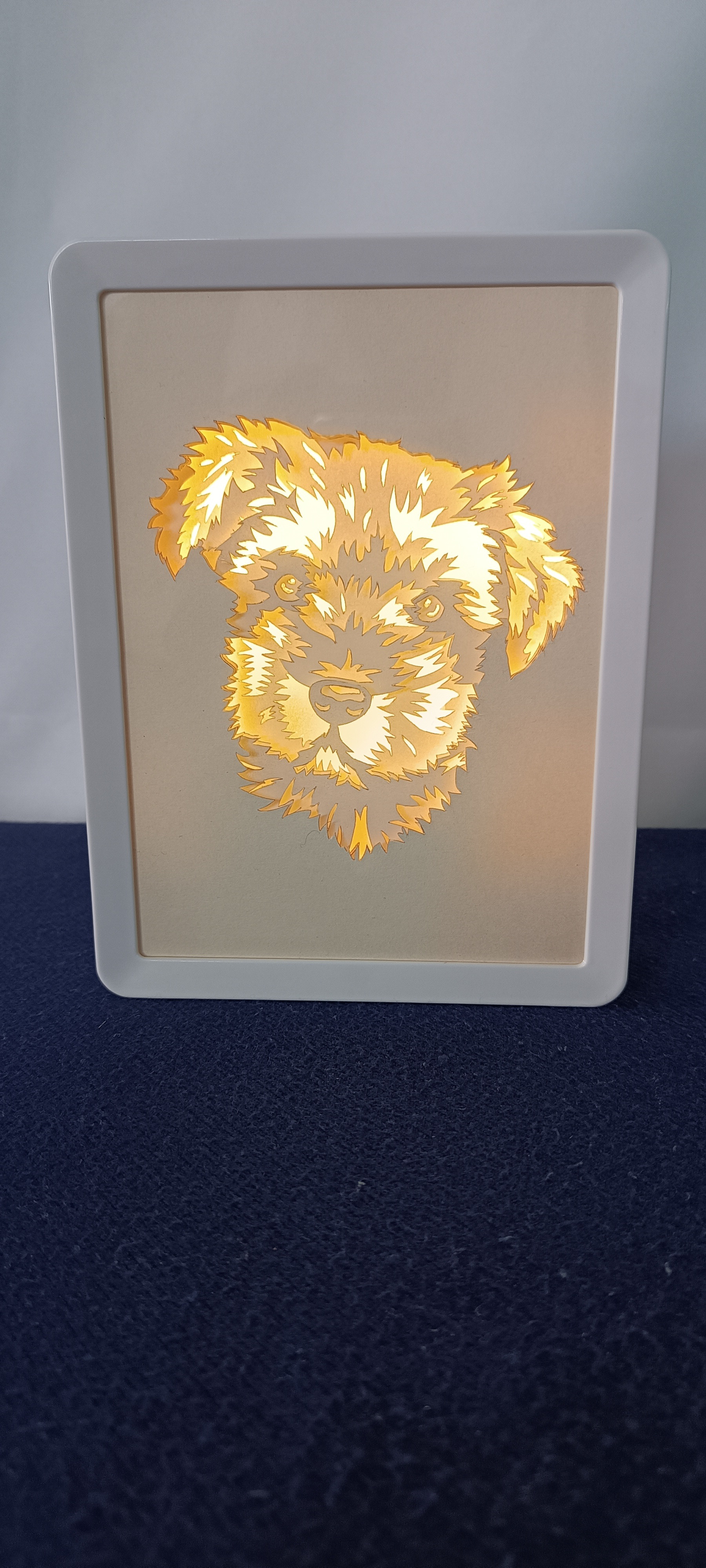 ３D切り絵LEDライトボックス「ペット手元供養」シリーズ　DIY