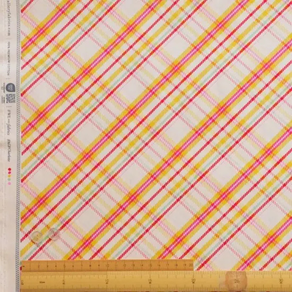 生地　Better in Plaid Day　-CTT46704　-ART GALLERY FABRICS　 4枚目の画像