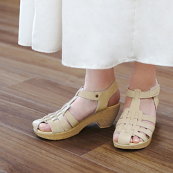 安定感抜群のグルカヒールサンダル (PAINH) 靴 日本製 国産素材 【5～14日以内発送】 5枚目の画像