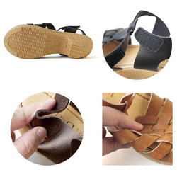 安定感抜群のグルカヒールサンダル (PAINH) 靴 日本製 国産素材 【5～14日以内発送】 9枚目の画像