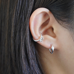 <Herz> Hoop Pierced Earrings / SV925 ≪送料無料≫ 11枚目の画像