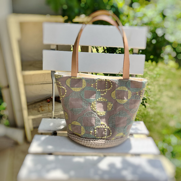 ♡handmade♡ ミナペルホネン 底がまぁるいバケツバッグ 【公式通販】