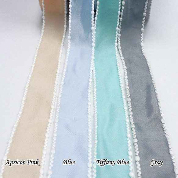 Cotton Candy リボン（Tiffany Blue / ティファニーブルー）25mm×2ｍ 6枚目の画像
