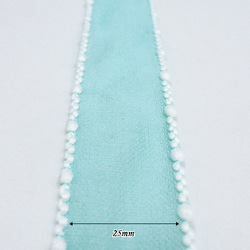Cotton Candy リボン（Tiffany Blue / ティファニーブルー）25mm×2ｍ 4枚目の画像
