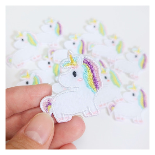 ユニコーン小)2枚入 刺繍ワッペン ワッペン・アップリケ Oddeye