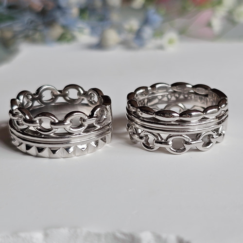 メンズライクリングな上質なシルバーリング、存在感のあるリングげ302