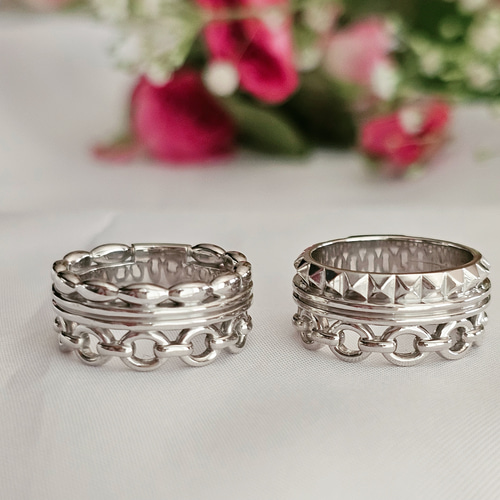 メンズライクリングな上質なシルバーリング、存在感のあるリングげ302