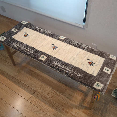 感謝キャンペーン32％OFF】ペルシャ ギャッベ ミニマット115x42cm