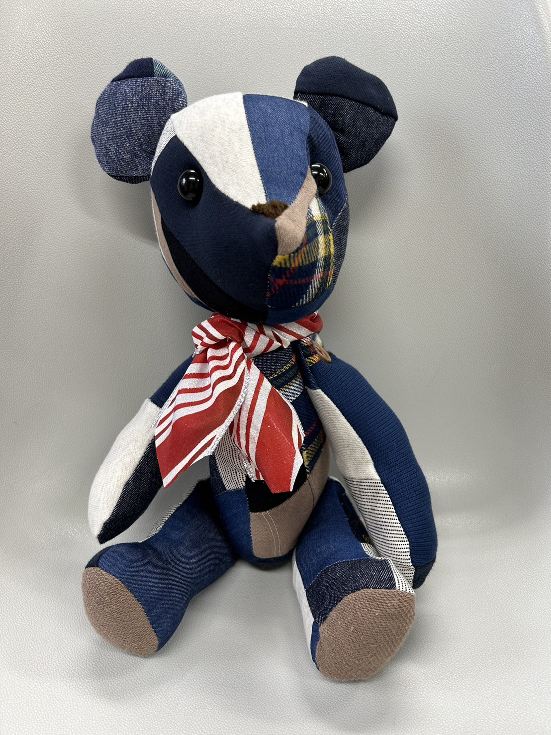 ゆっきー様☆パッチワーク ぬいぐるみ テディベア　約28cm ゆっきー様☆パッチワーク ぬいぐるみ テディベア 約28cm