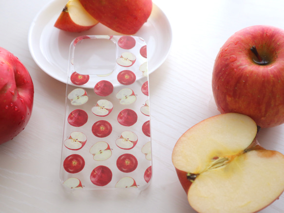 【受注生産】iPhoneケース　フジりんご（クリアケース） 3枚目の画像