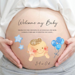 マタニティシール タトゥーシール ボディシール マタニティフォト