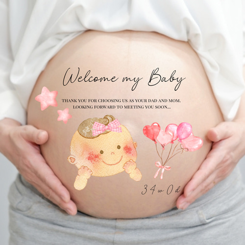 マタニティシール タトゥーシール ボディシール マタニティフォト