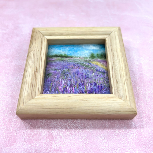 羊毛フェルトフレーム ラベンダーの風 フォトフレーム・写真立て