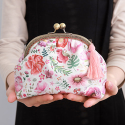 韓国製 花柄 刺繍風ピオニー 芍薬の庭 生地 コットン100％シーチング Embroidery Peony 11枚目の画像