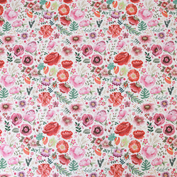 韓国製 花柄 刺繍風ピオニー 芍薬の庭 生地 コットン100％シーチング Embroidery Peony 5枚目の画像
