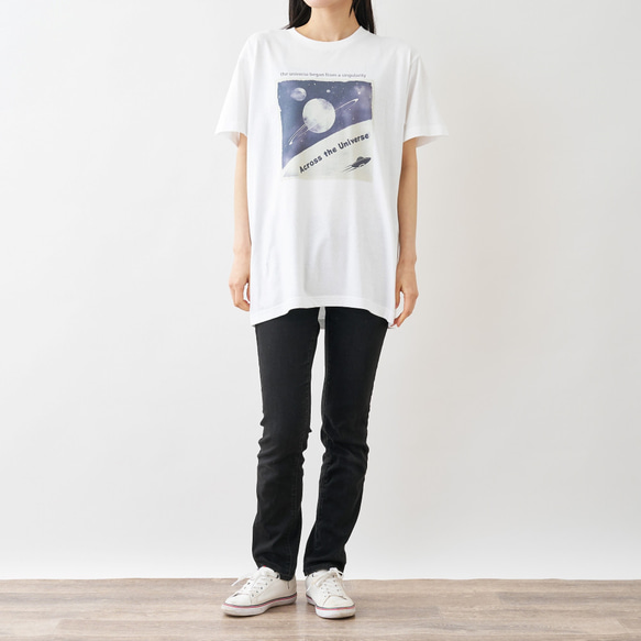 Across the Universe Tシャツ ホワイト 6枚目の画像