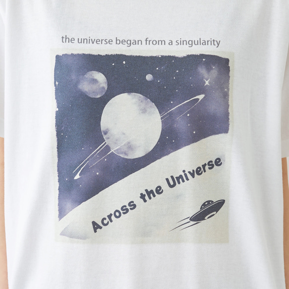 Across the Universe Tシャツ ホワイト 2枚目の画像
