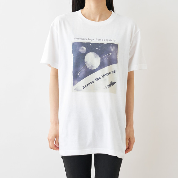 Across the Universe Tシャツ ホワイト 4枚目の画像