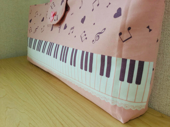 【ピアノ柄】 《鍵盤ハーモニカバッグ》 《ピアニカケース》 4枚目の画像