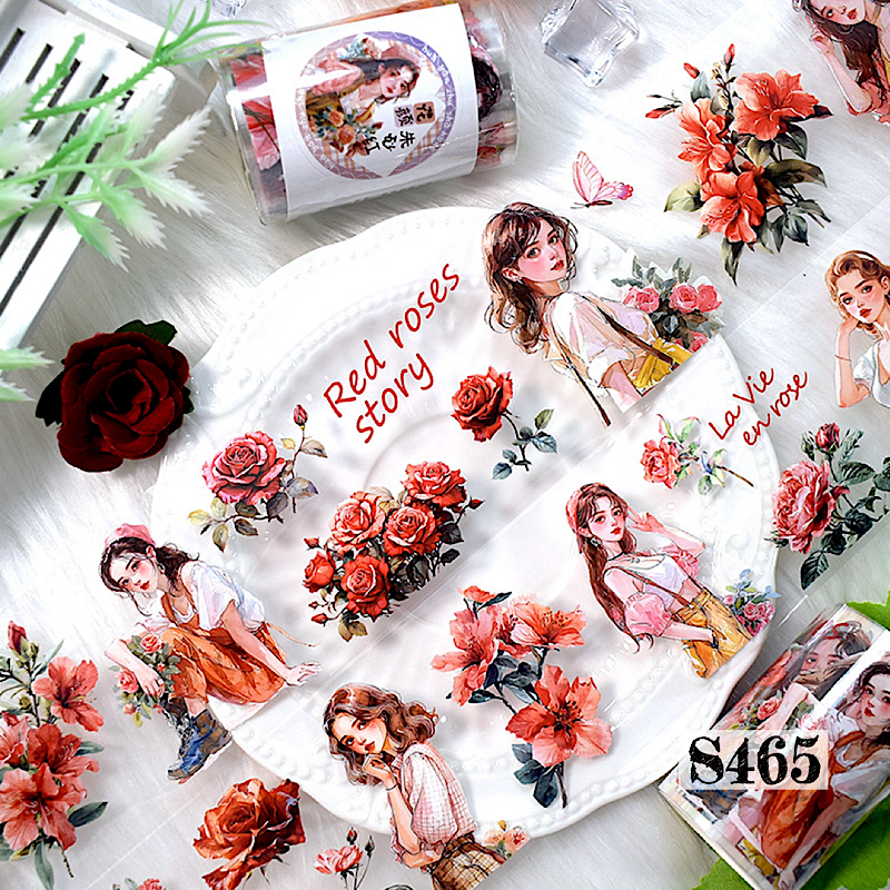 コラージュ素材 まとめ売り 断捨離 100size 人物ステッカー 海外マステ