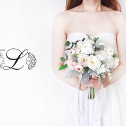 オーダーメイド】ウェディングブーケ&ブトニアセット 相談OK! 15000円