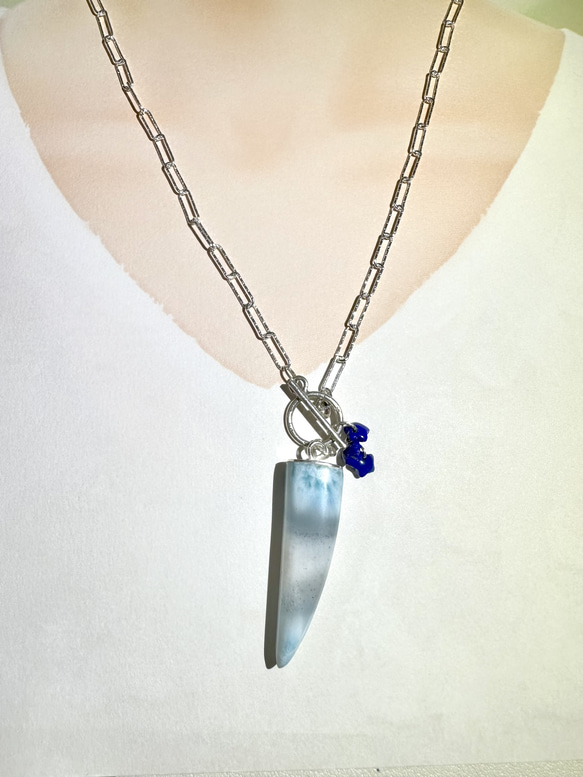 SV925 ラリマー キバ ラピスラズリ 星 ネックレ ネックレス