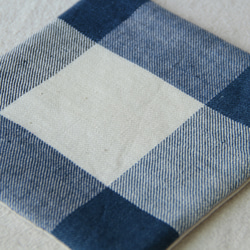 手織り・藍染めポットマット 3枚目の画像