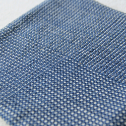 手織り・藍染め　ポットマット・模様織り 3枚目の画像