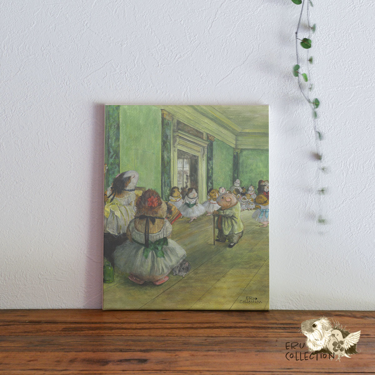 ファブリックパネル 北欧 インテリア アートパネル イラスト パネル ボード 絵画 ＊モルモット