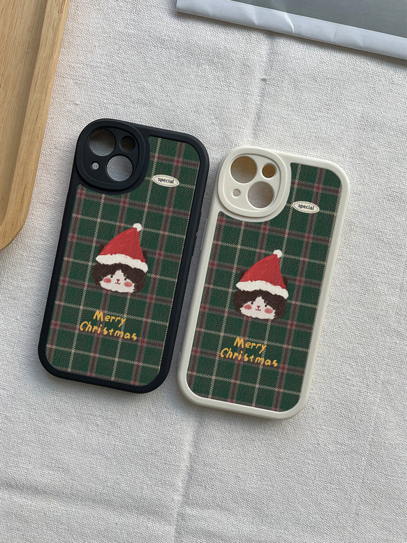 智慧型手機保護殼 兼容所有 iPhone 15/14/13/12/11 等型號 聖誕風格 全包手機套 第4張的照片