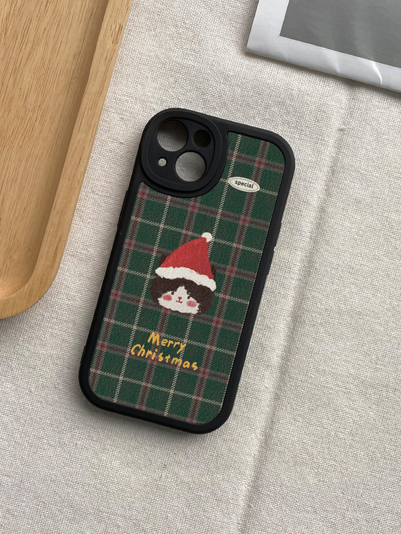 智慧型手機保護殼 兼容所有 iPhone 15/14/13/12/11 等型號 聖誕風格 全包手機套 第1張的照片