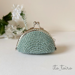 ビーズ　がまぐち財布　小銭入れ レトロながま口 ビーズ 財布 小銭入れ コインケース | 春眠雑貨店