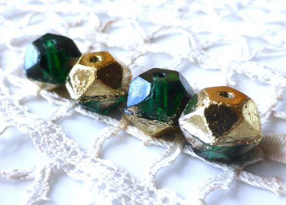 物語の王子　チェコビーズCzech Glass Beads4個 3枚目の画像