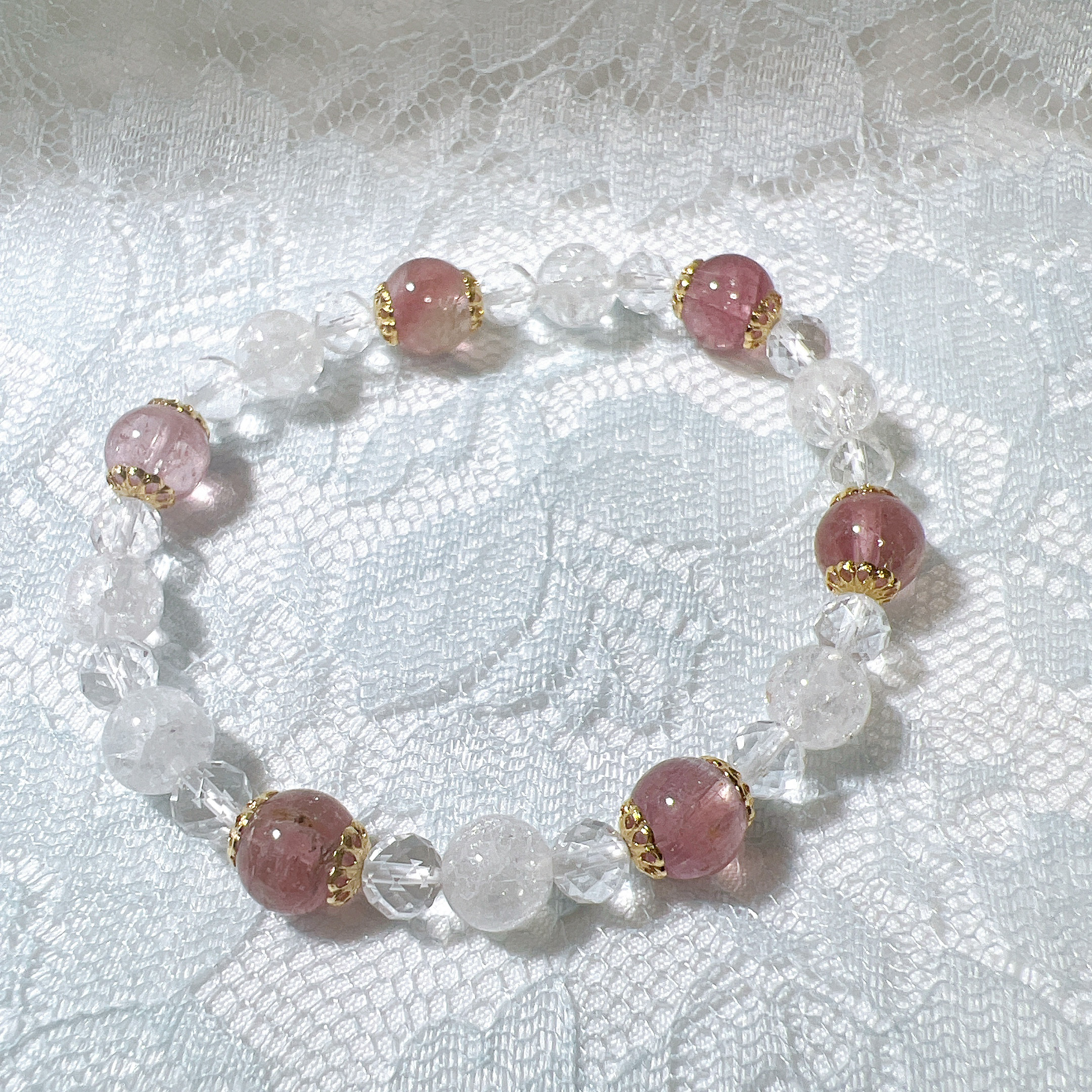ピンクトルマリンのブレスレット