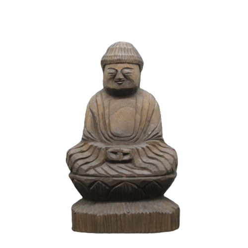 仏像 円空仏 木彫 善財童子（16cm 着色 jk3308） 彫刻 円空工房