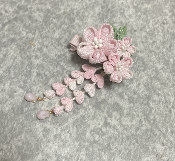 ブライス 桜 つまみ細工 髪飾り 2個セット ドール用 ブライスドール